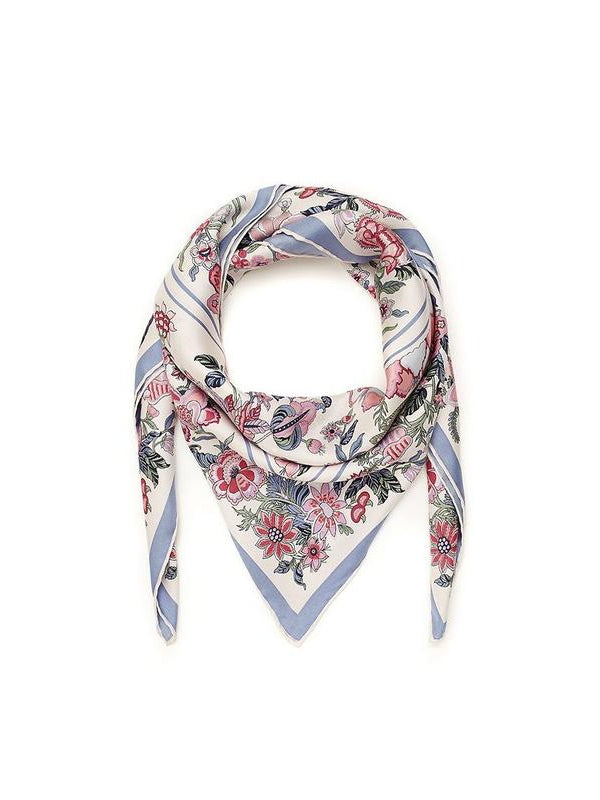 Scarf with Flowers Print
